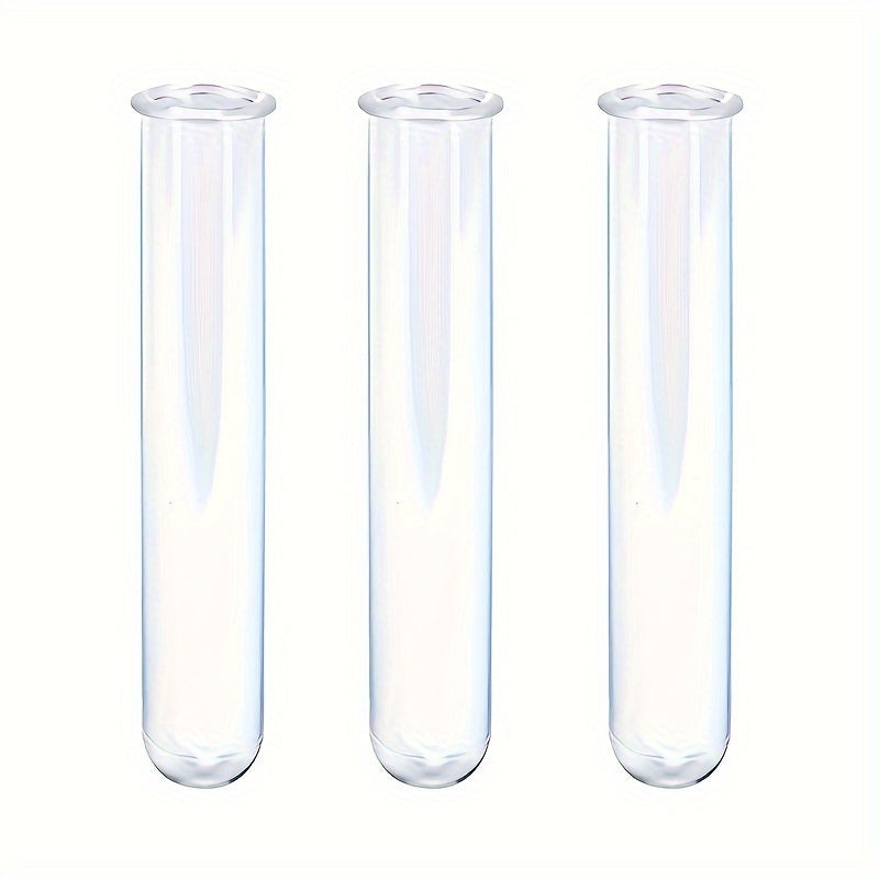 TEMU 3pcs Transparent Acrylic Tube Hydroponic Flower Pot, Vase, Hydroponic Tube