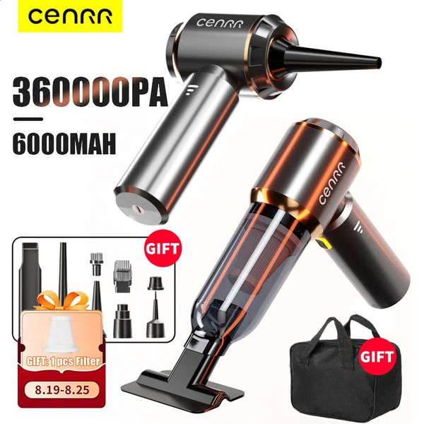 CENRR 36000PA Automotive Vacuum Cleaner Strong Suction Cordless Wireless Portable Handheld 240824