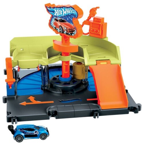 Mattel - Hot Wheels City Downtown Express Car Wash Playset