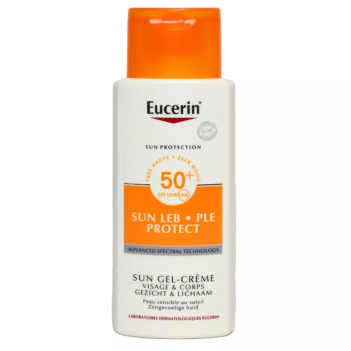 Eucerin Solbeskyttelse Sun LEB Protect Gel-krem Ansikt og kropp SPF50+ 150ml