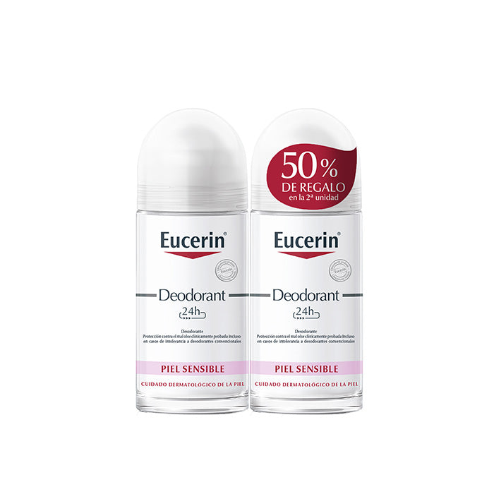 Eucerin Roll-on-Deodorant für empfindliche Haut, 2 x 50 ml