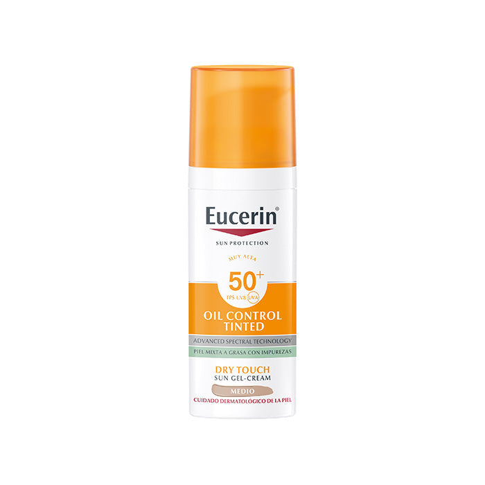 Eucerin Gelkremolje Control Medium Farge Spf50+ 50ml