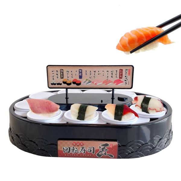 Sushi Tools 360 Degree Automatic Rotary Machine Conveyor Dessert Cupcakes Turntable Display Stand Wedding Birthday Party Supply sfr 230201