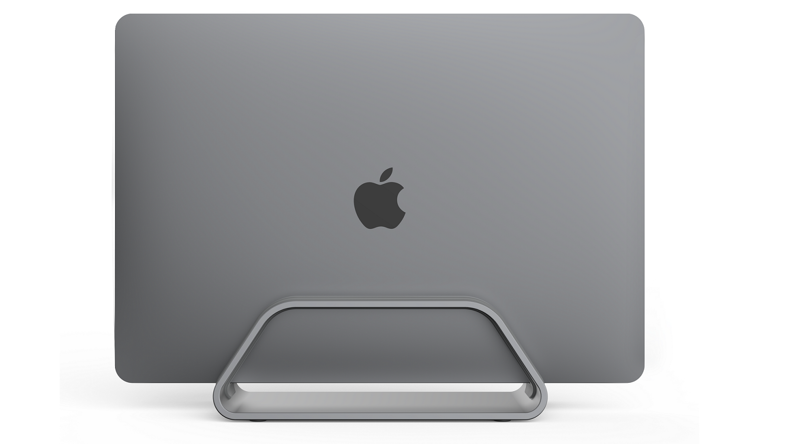HumanCentric Aluminum Vertical Laptop Stand for MacBook: MacBook Color Space Gray