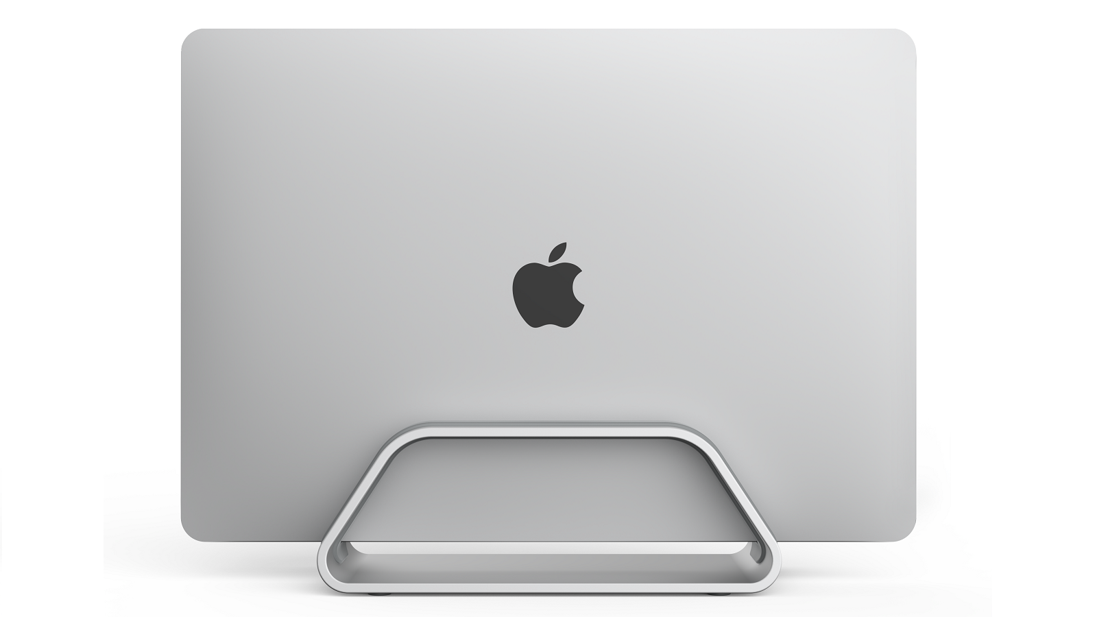 HumanCentric Aluminum Vertical Laptop Stand for MacBook: MacBook Color Silver