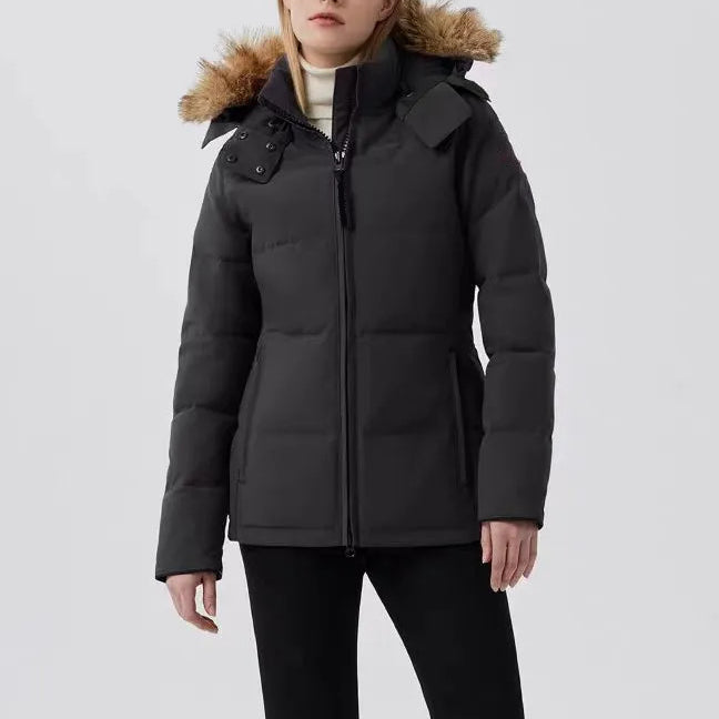 Designer Women Down Parker Winter Hooded Jacket Thick Warm Coats Windproof Streetwear womens s Causal Outerwear