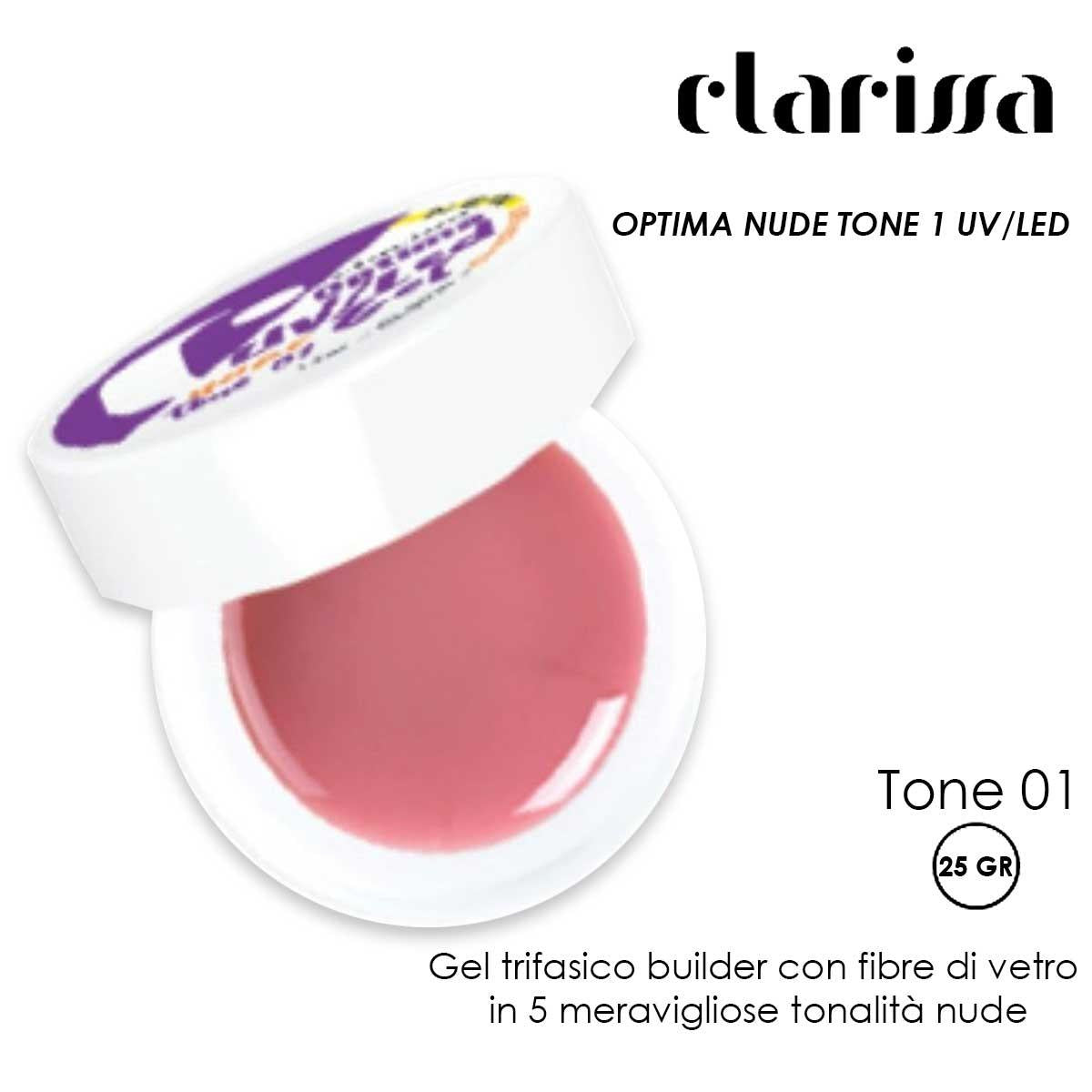 Clarissa optima nude gelton 1 uv-led 25 gr