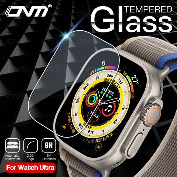 Tempered Glass Screen Protector for Apple Watch Ultra Smart Watch HD Protective Film Cover Compatible with iwatch 49mm