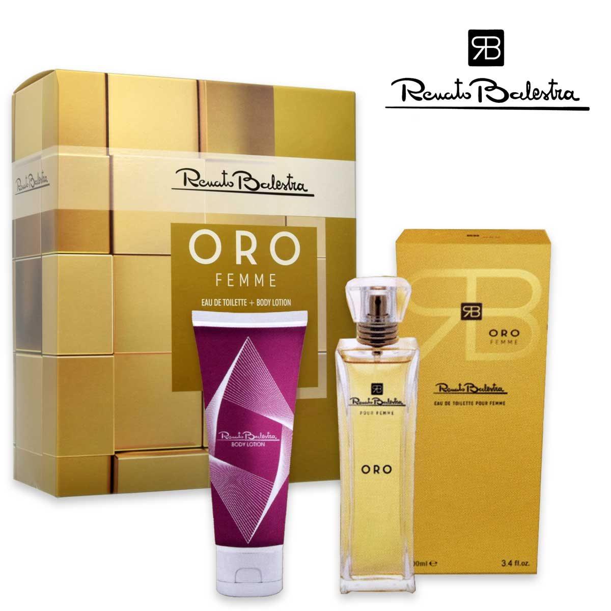 Renato balestra gold for women: edt 100 ml + body lotion 100 ml