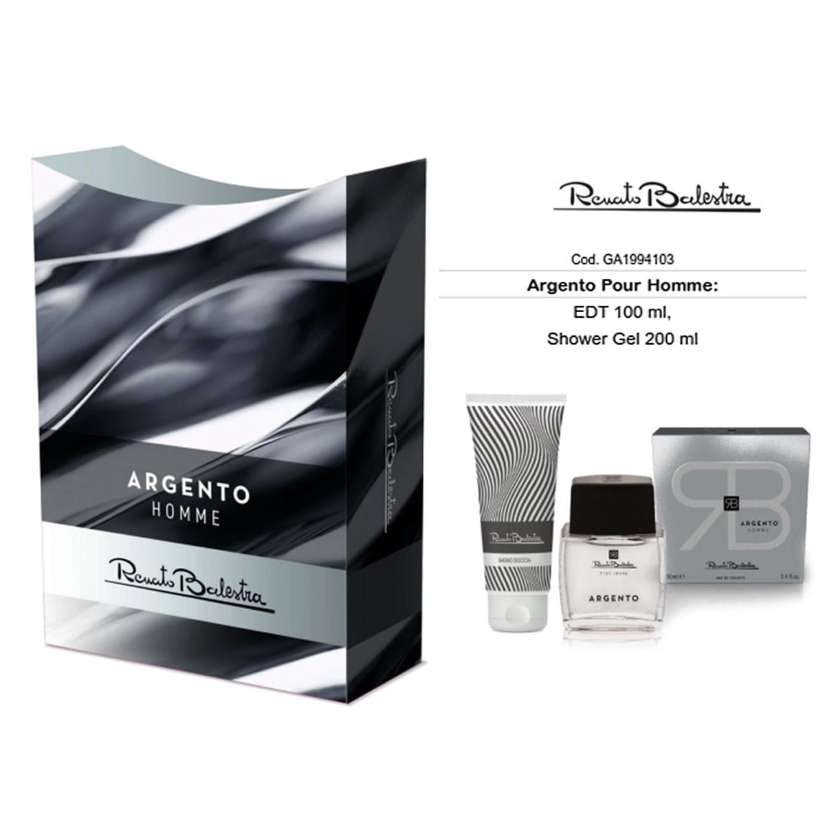Renato Balestra ARGENTO POUR HOMME: EDT 100ml + dusjgelé 200ml