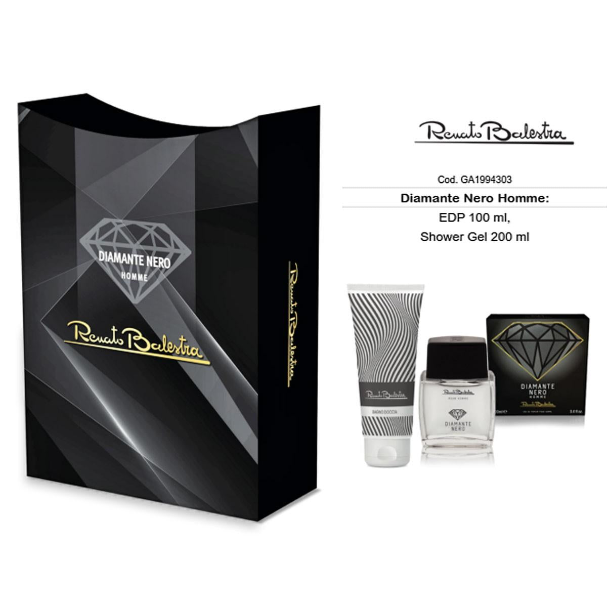 Renato Balestra SVART DIAMANTE POUR HOMME: EDP 100ml + duschgel 200ml