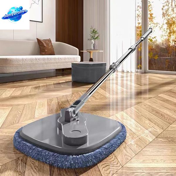 ddmyuranus Household Cleaning Water Separation 360 Rotating Automatic Floor Microfiber Free Hand Wash Mop with Bucket Self-Cleaning