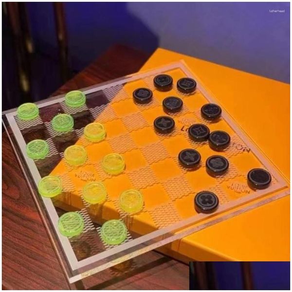 Decorative Objects & Figurines Internet Celebrity Chess High Beauty Home Creative Ornaments Drop Delivery Garden Decor Accents Dhtby