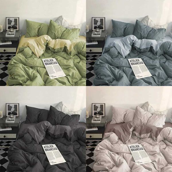 YanYangtian bedding linen bedding set pure cotton four piece bedding set comfortable set pure cotton Christmas couple bedding set Y241024