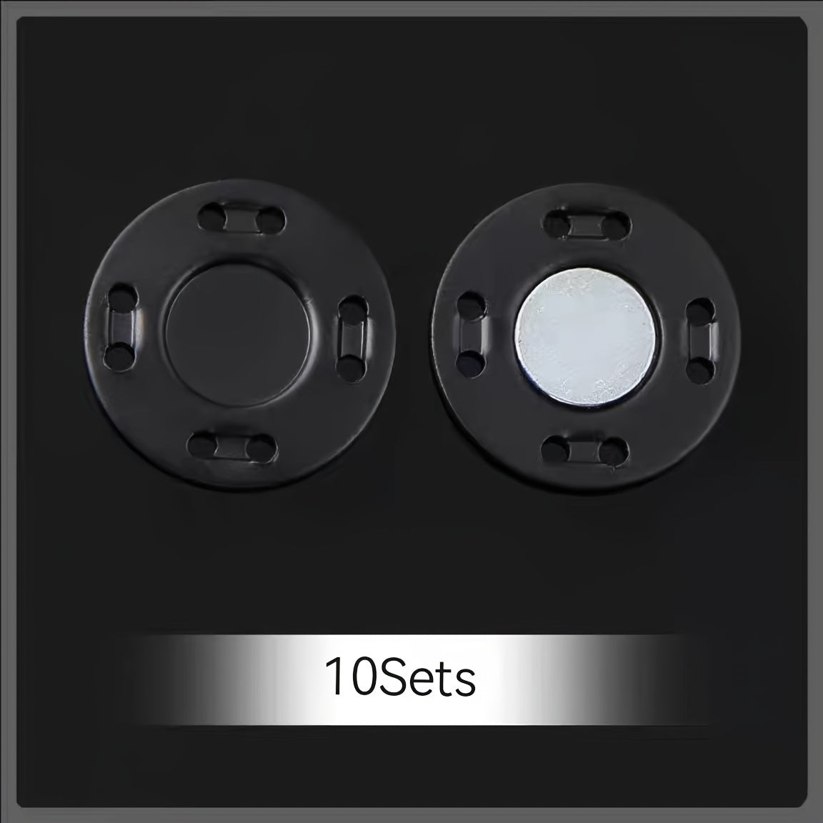 TEMU 10 Sets Invisible Snap Buttons, Sewing Fasteners For Jackets Cardigans, Handcraft Clothing Decorative Concealed Snaps, Multifunctional