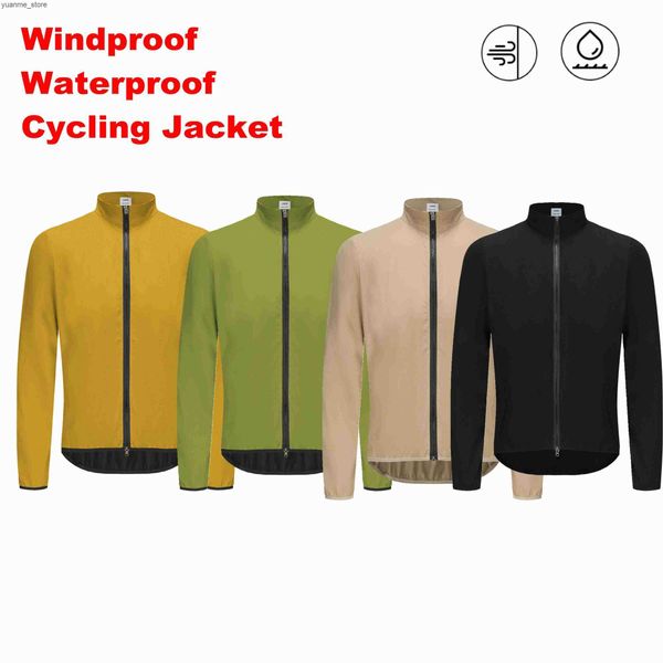 Cycling Jackets Rsantce 2023 Men Jerseys Windproof Waterproof Lightweight Long Sleeve Cycling Jacket Bicycle Clothing Bike Jersey J241122