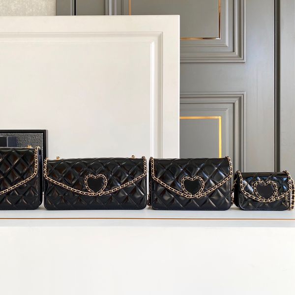 Wallet On Chain Mirror Quality Evening Bag Designer Mini Flap Bag Patent Calfskin Crossbody Bag Shoulder Bag Women Chain Bag With Box 24C55