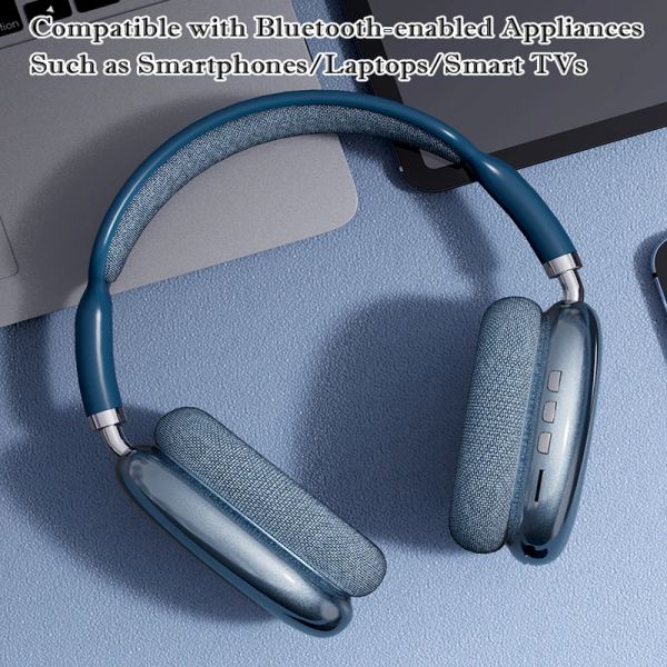 P9 Wireless Bluetooth with Mic Noise Cancelling Headsets Stereo Sound Earphones Sports Gaming Headphones