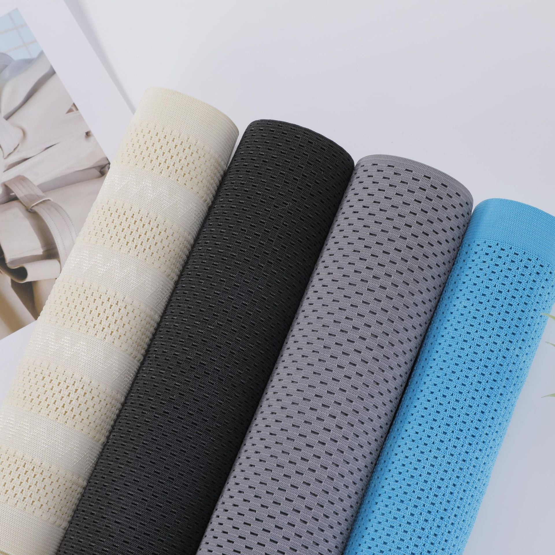 Elastic breathable mesh fabric low elasticity starry sky mesh fabric car curtain fabric sportswear inside small