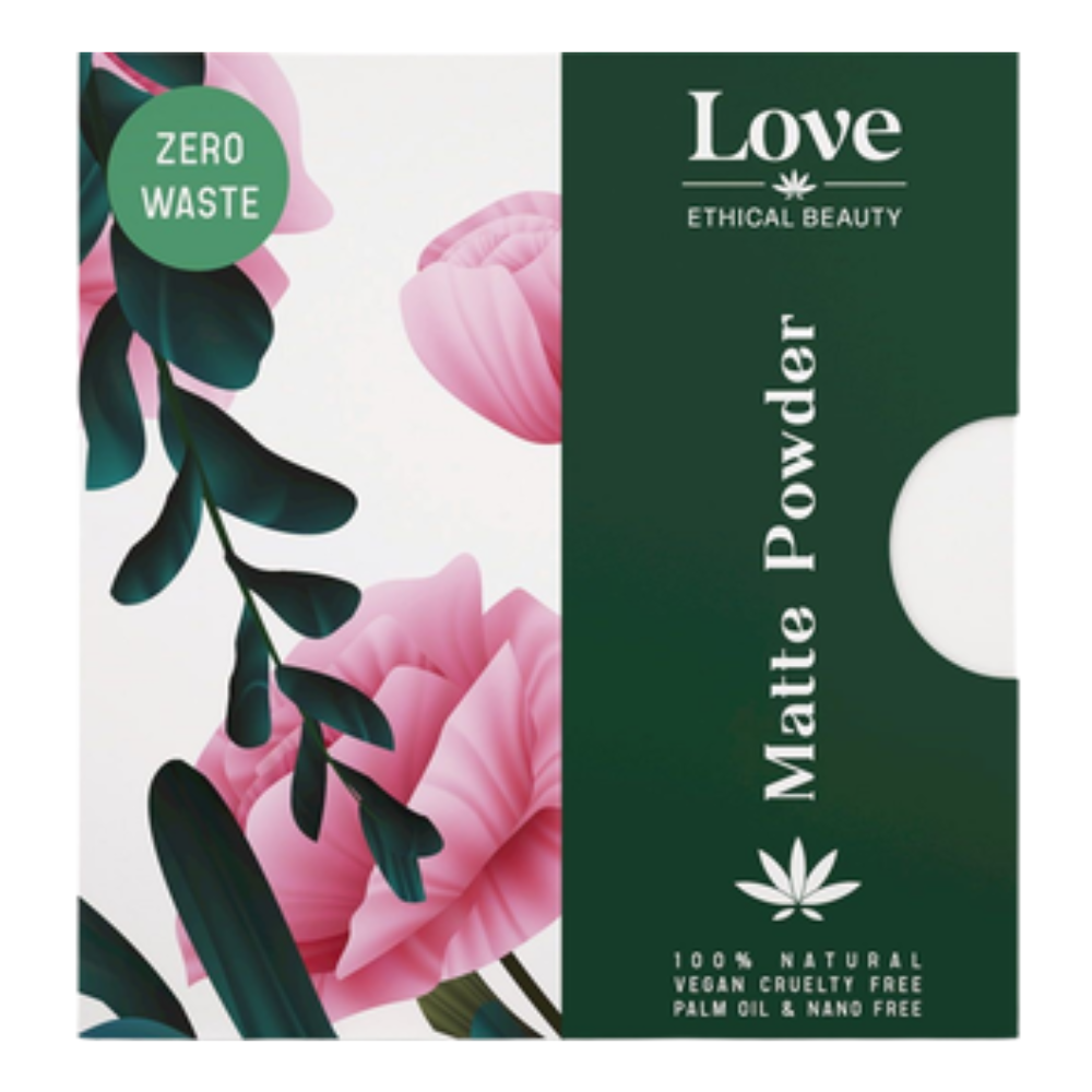 Love ethical beauty Matt kompaktpudder for en jevn hudtone 9 g