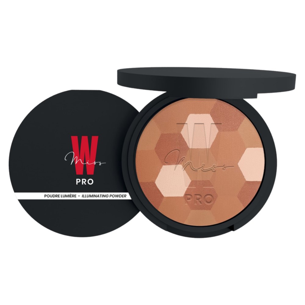 Miss w pro Lysende pudder, 211 mellomstore hudtoner (8,50 g)