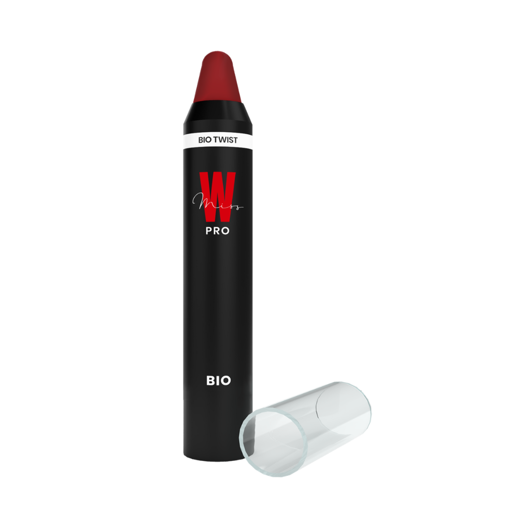 Miss w pro Bio Twist Lippenstift, 407 Glossy Red (3 g)