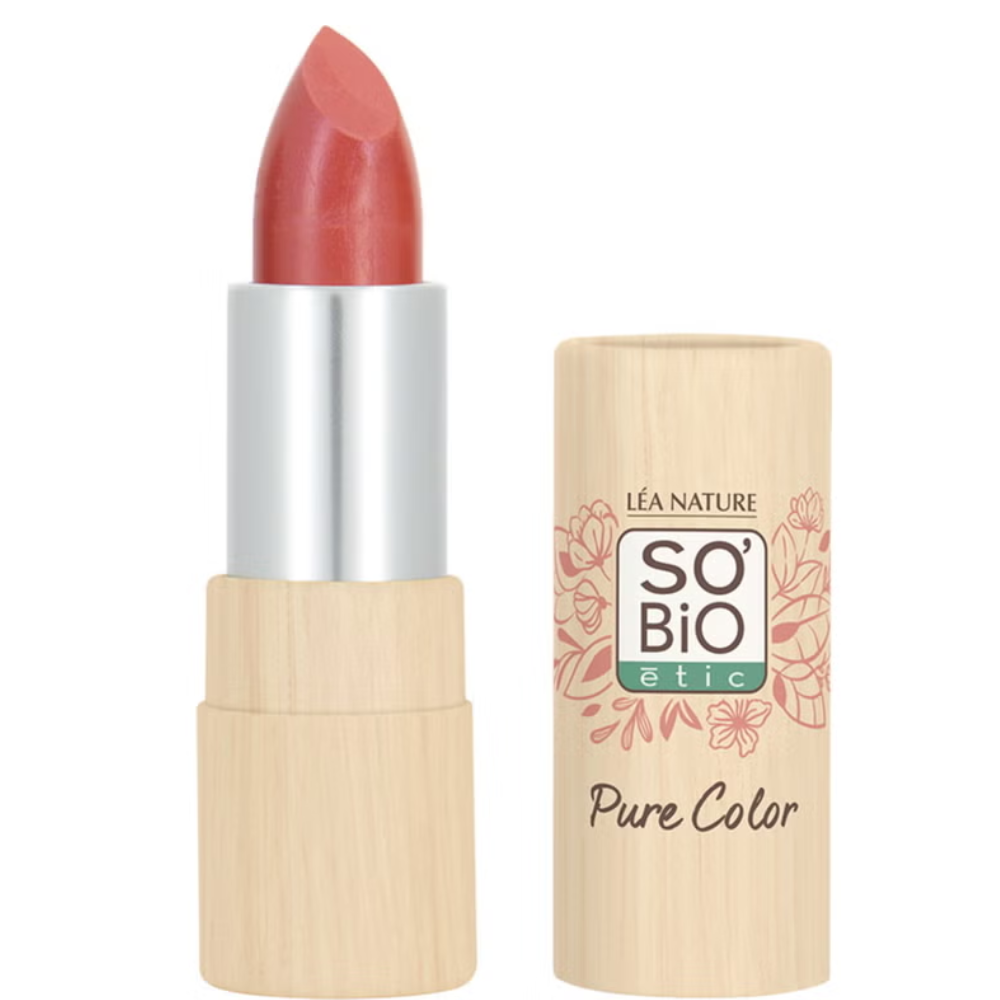 LÉa nature so bio étic Pure Color Semi-läppstiftGloss, 10 Korallljus (5 g)