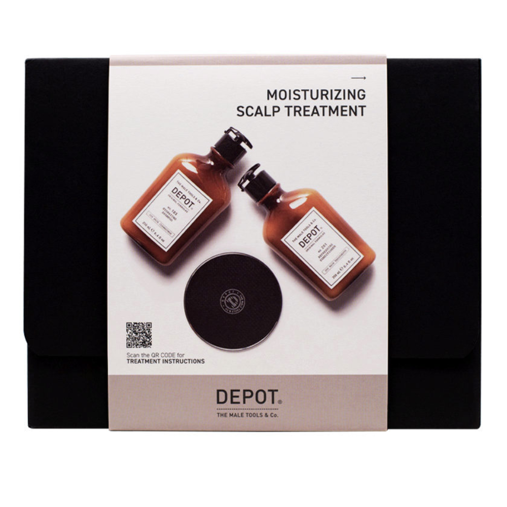 Verbraucher-Kits und -Sets Depot: 100 Hair Cleanser Nr. 103, Pro-Vitamin B5, Haarshampoo, für Feuchtigkeit, 250 ml + 200 Hair Treatments Nr. 201, Bota