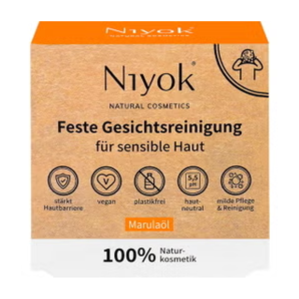 Niyok Marula Oil Solid Face Cleanser, 80 g