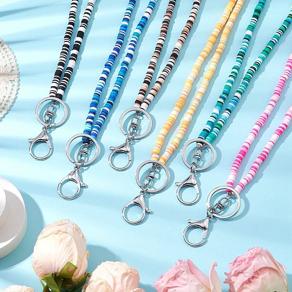 Handmade Polymer Clay ID Card Neck Strap Card Holder