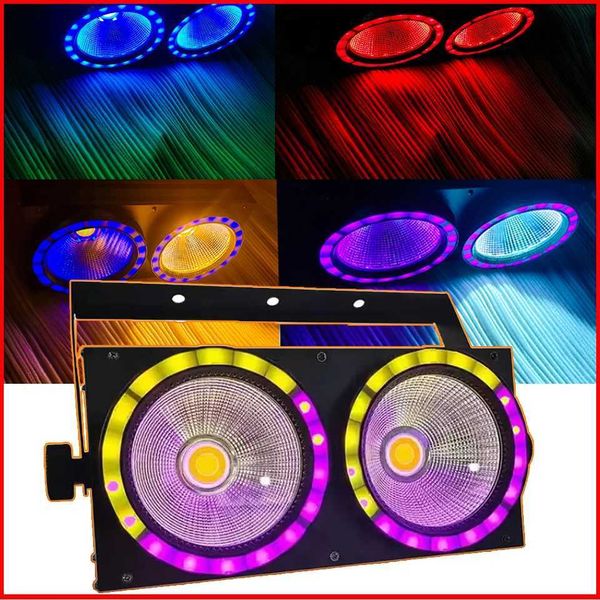 NEW 2eyes High Power 200W LED COB 50W RGB LED light strip 2IN1 DMX Stage Effect Blinder Cool Warm White DJ Stage Lighting Lamp Z241129