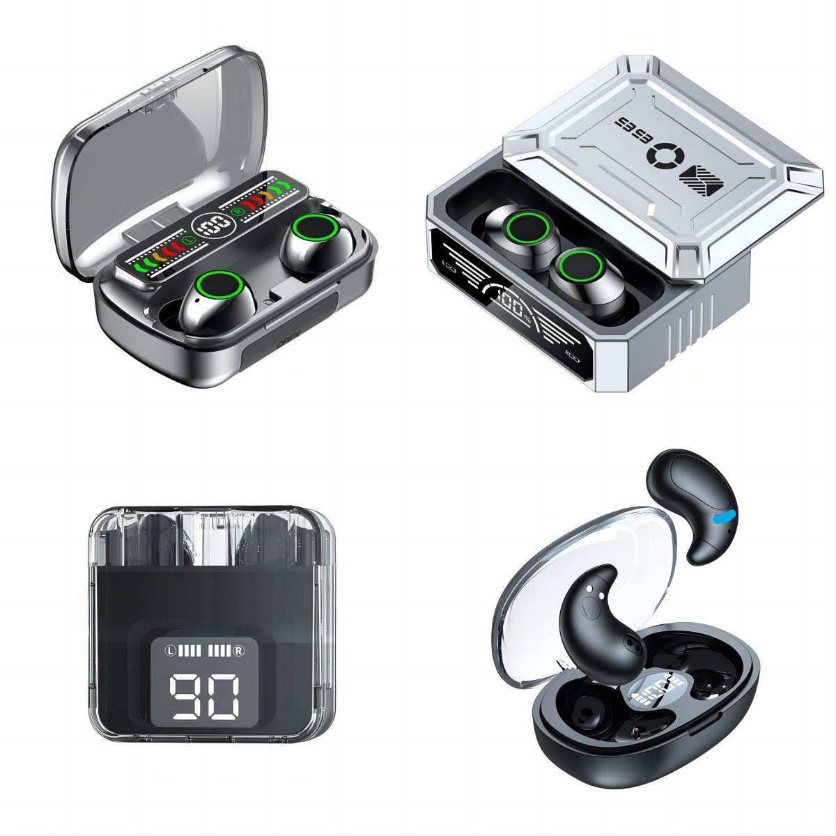 Wireless Bluetooth Earphone TWS Bluetooth Earphone M96 M97 M99 M100 In ear Headphones Earbuds Built-in Microphone High Quality Headphone Sport Earph