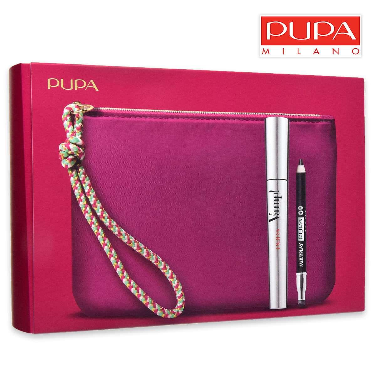 Pupamake-up kit mascara vamp + mini multiplay 09 + pochette