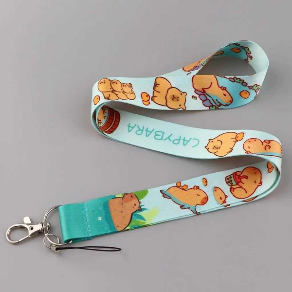Cell Phone Straps Charms Cute Cartoon Capybara Lanyards for Keys Neck Strap ID Card Gym Cell Phone Stra USB Badge Holder DIY Hang Rope Phone