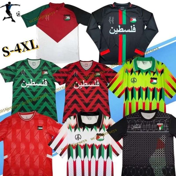 S-4XL 2024 2025 Club Deportivo Palestino Soccer Jerseys 24 25 HYPEPEACE Palestine Wadi Saleh Player version Long sleeve Football Shirts Men
