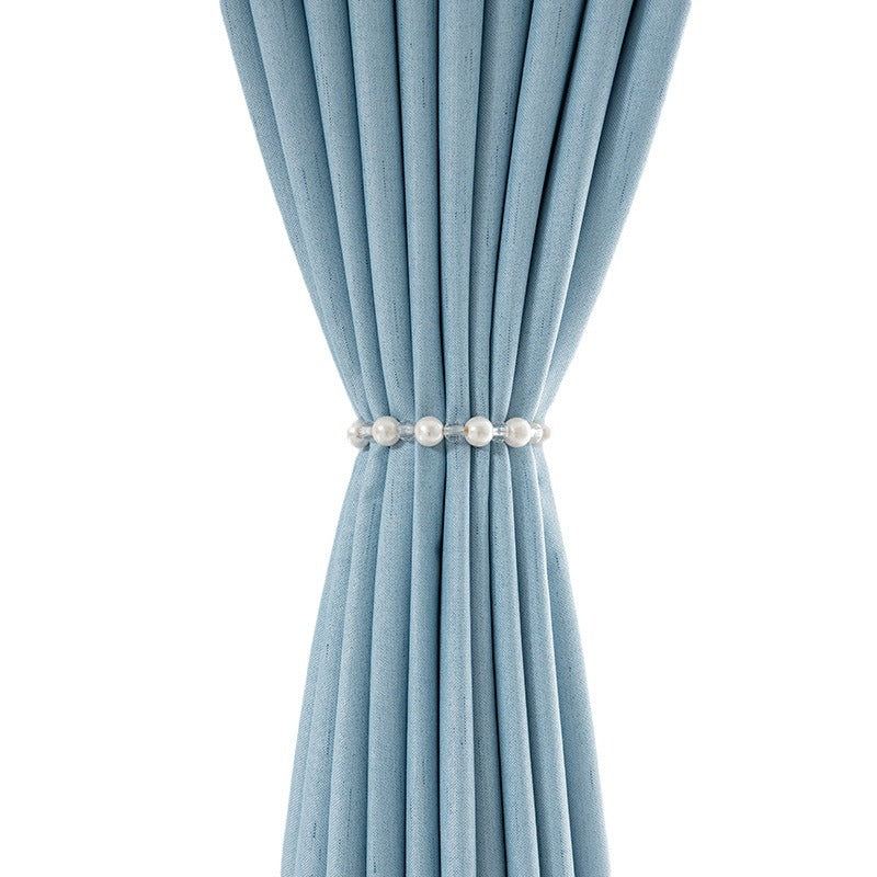 D304 modern simple new thickened cotton and linen meteor linen blackout curtains Amazon solid color hotel project factory direct supply Curtain