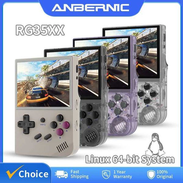 Portable Game Players RG35XX handheld video game console Linux system 3.5-inch OCA screen 2600mAh portable retro player 5000+games H250114