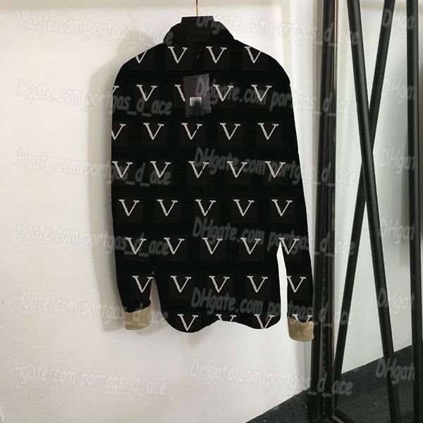 Letters Women Blouse Tops Jacket Luxury Women Black Long Sleeve Tops Causal Fashion Street Style Shirt Blouses