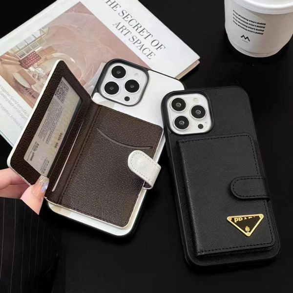 Designer iPhone Phone Case 16 15 14 Pro Max Hi Quality Leather Card Holder Wallet Purse Cases 18 17 16pro 15pro 14pro 13pro 12pro 11pro 13 1