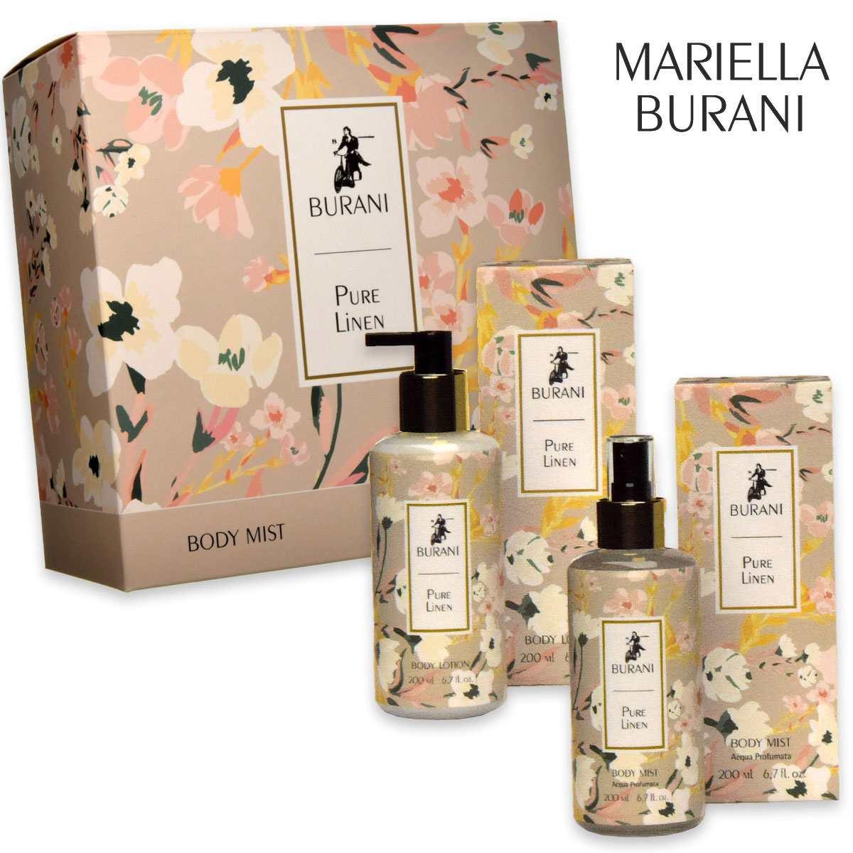 Burani perfumed water 200 ml + body lotion 200 ml pure linen