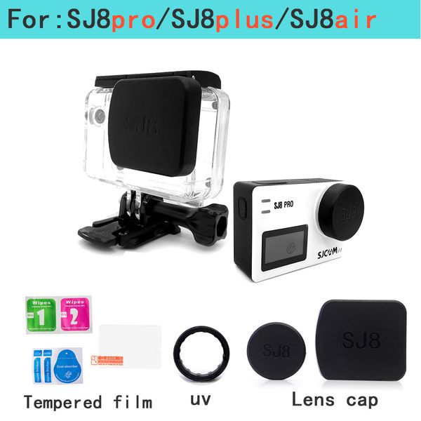 For SJCAM sj8 lens cover Tempered film for sj8Pro-sj8plus-sj8air Screen protector Film sj8 UV filter camera accessories