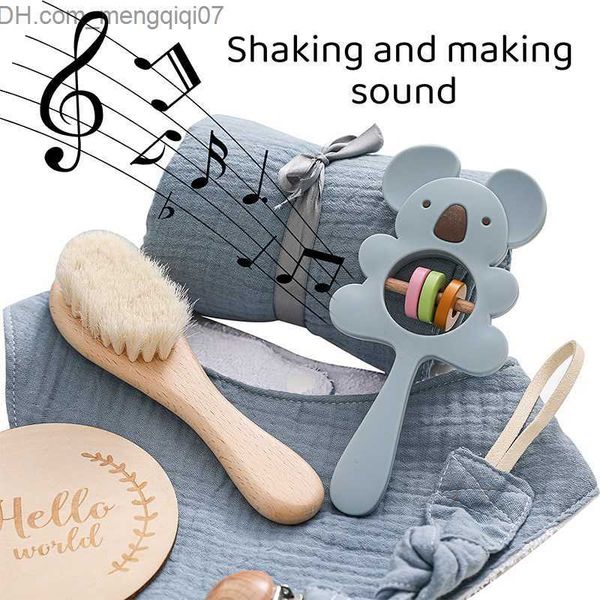 Pacifier Holders Clips# 6-piece baby supplies bed bell toy set bathroom towel cotton blanket brush pacifier chain rabbit mobile phone childr