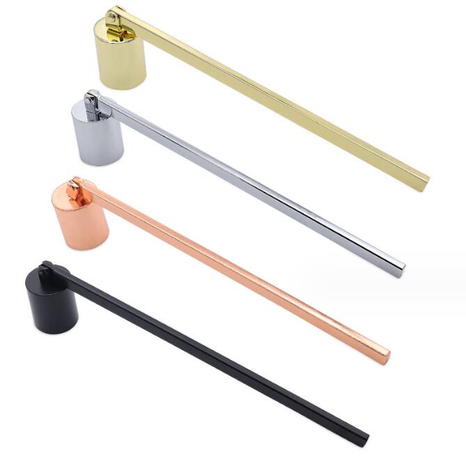 Stainless Steel Candle Flame Snuffer Wick Trimmer Tool Multi Colour Put Out Fire On Bell Easy To Use