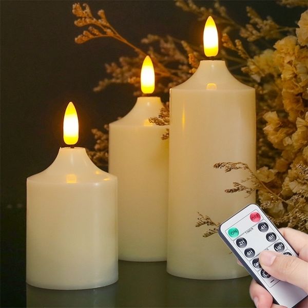 Candles Flickering Tealight Realistic Flameless LED Candles with Timer Remote Battery Operated Candles for Valentines Home Wedding Decor 221