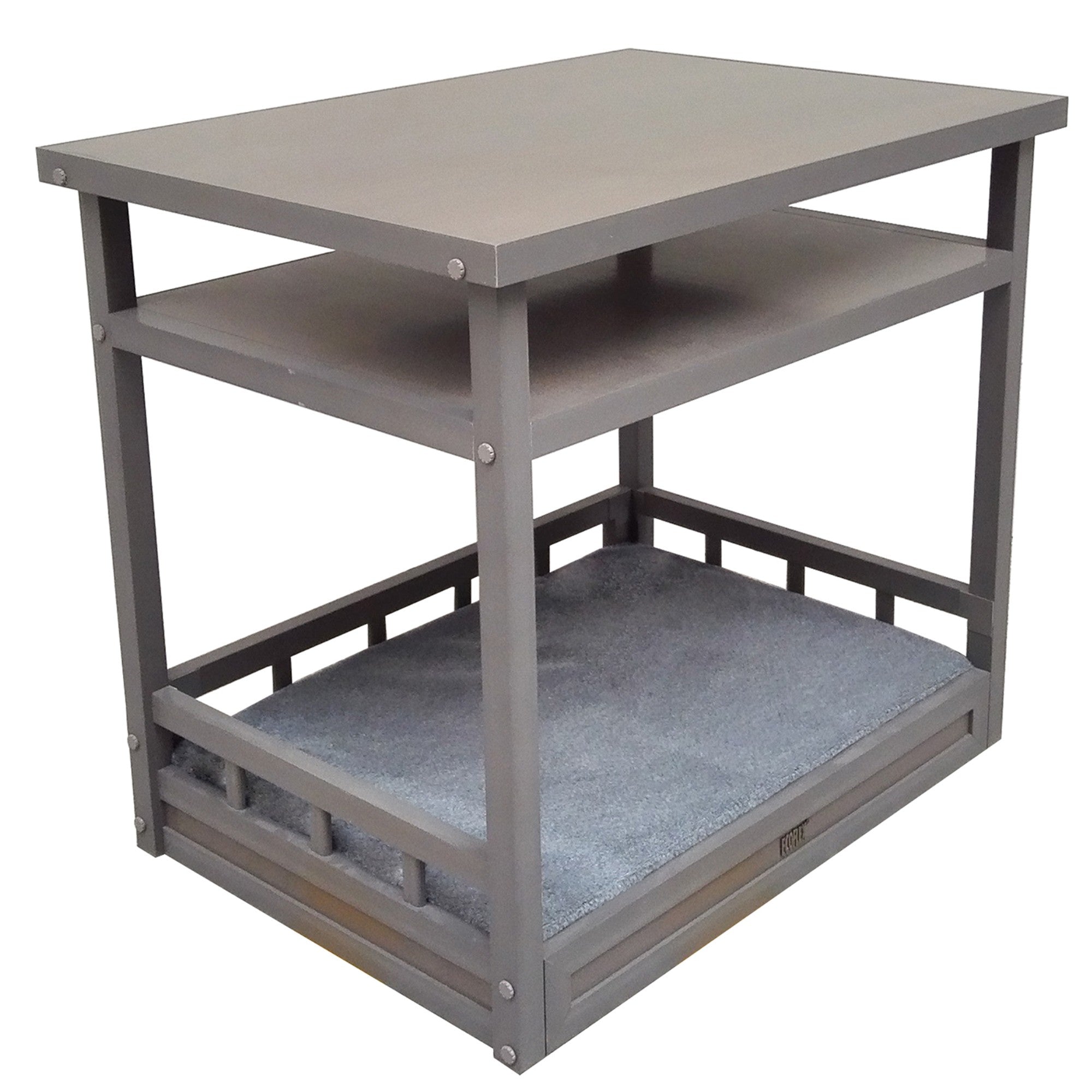 New Age Pet™ ECOFLEX® Dog Bed Nightstand - Grey