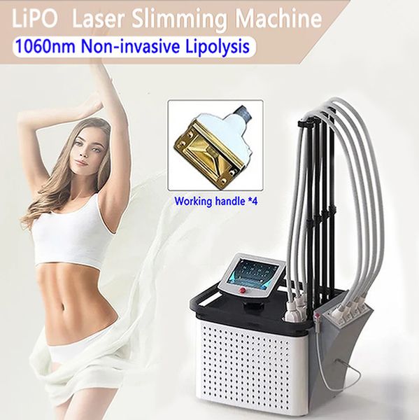Portable Non-Invasive Diode Laser 1060nm Body Slimming Beauty Machine Lipolaser Painless Fat Burning Body Contouring Device