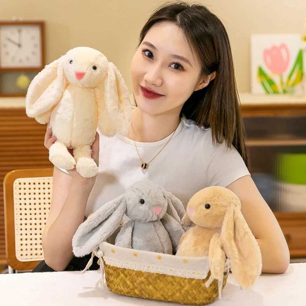25cm Cute Rabbit Plush Toy Long Ear Soft Stuffed Bunny Doll Sleeping Girls Kids Baby Animal Birthday Gifts
