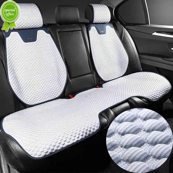 New Car Seat Cover Real Silk Front Rear Seat Protector Universal Auto Cushion Pad Fit Sedan Suv Pick-up Car Interior Accessories