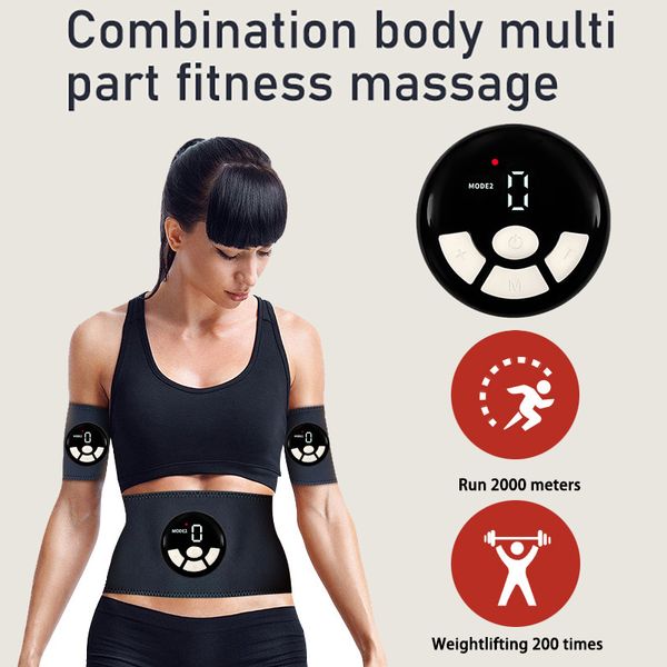 Abs Stimulator, EMS Muscle Stimulator for Gym Home Office, Abdominal Toning Belt Electric Training Device for Muscles