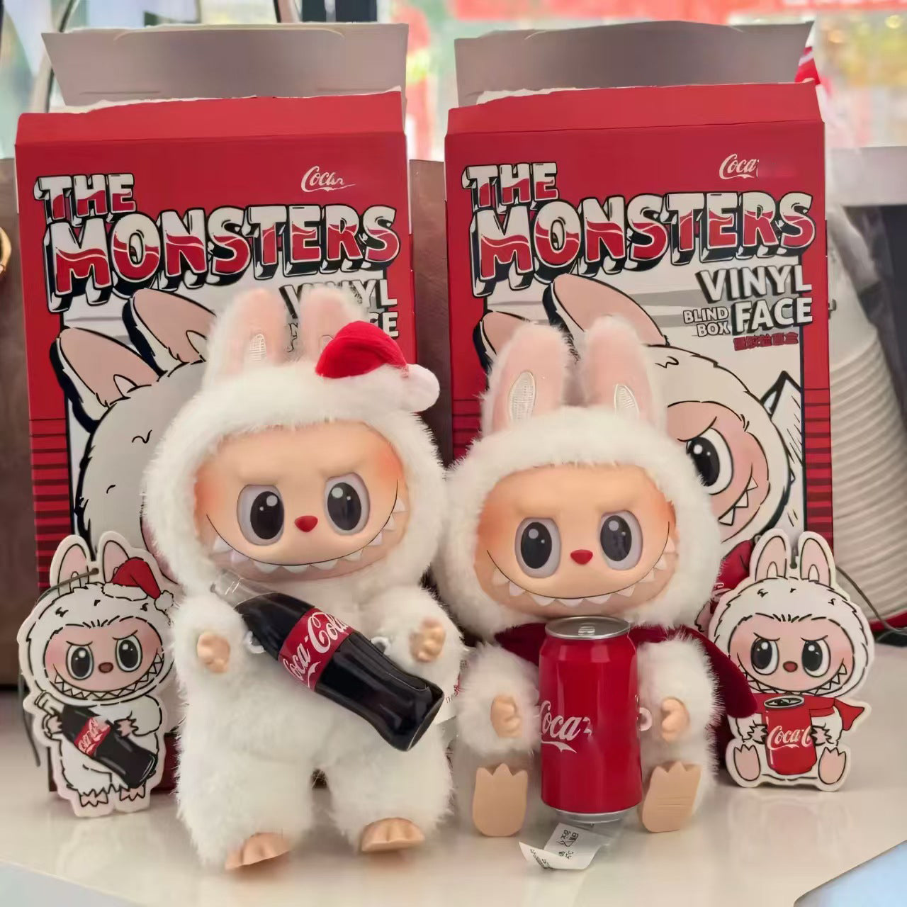 New LaBuBu doll Coca Monsters Big Into Energy Series Blind Box Kawaii Figure Face doll clothes Doll Keychain Decor Collectible Figurine Blind Box To